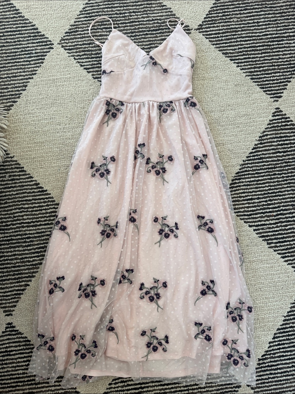 H&M tulle midi dress